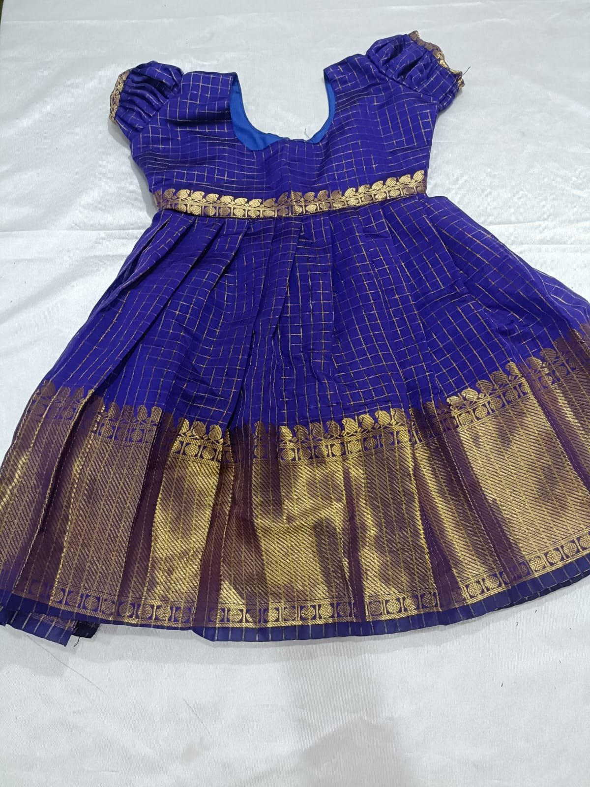 Checks Blue / Red Frock - Image 2