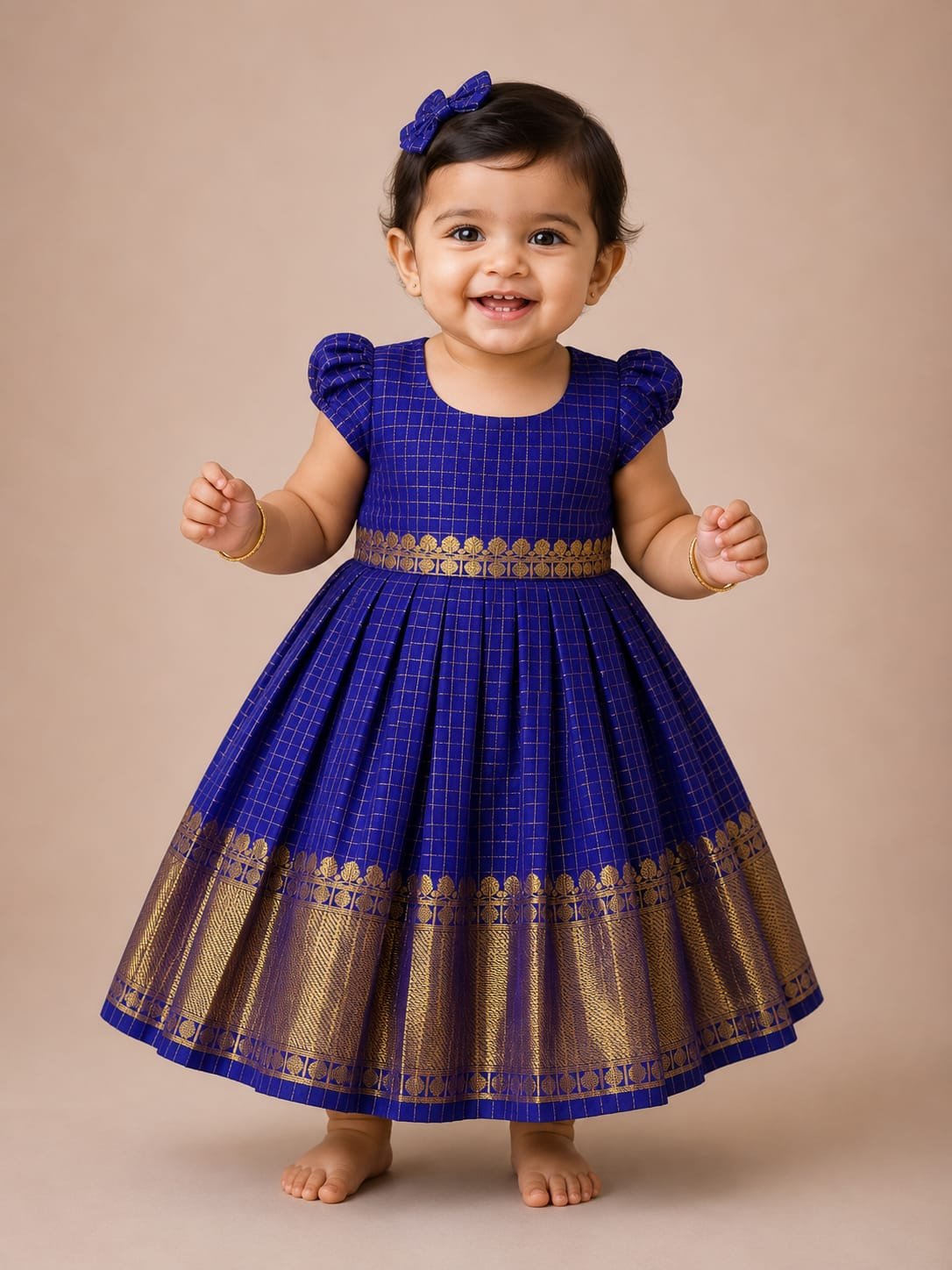Checks Blue / Red Frock